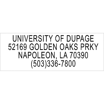 Sparco Return Address Stamp (CS60458)
