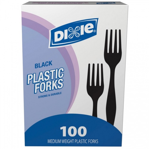 Dixie Medium-weight Disposable Forks Grab-N-Go by GP Pro (FM507)