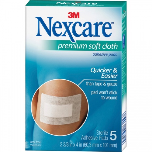 Nexcare Soft Cloth Premium Adhesive Gauze Pad (H3564)