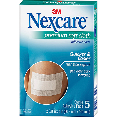 Nexcare Soft Cloth Premium Adhesive Gauze Pad (MMMH3564)