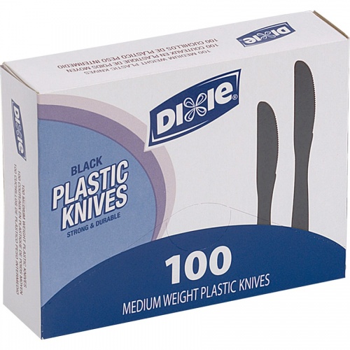 Dixie Medium-weight Disposable Knives Grab-N-Go by GP Pro (KM507)