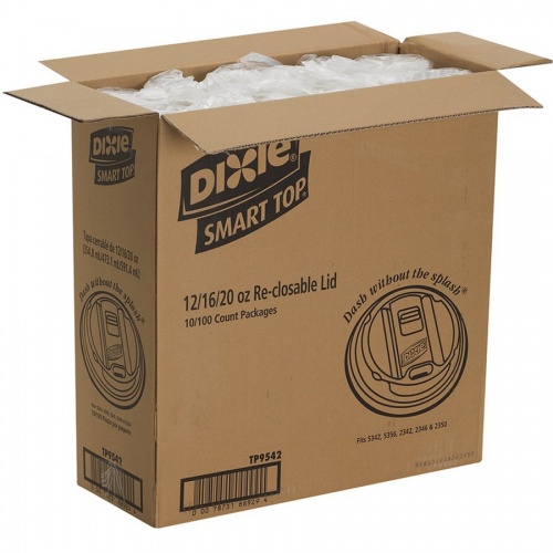 Dixie Large Reclosable Hot Cup Lids by GP Pro (TP9542)
