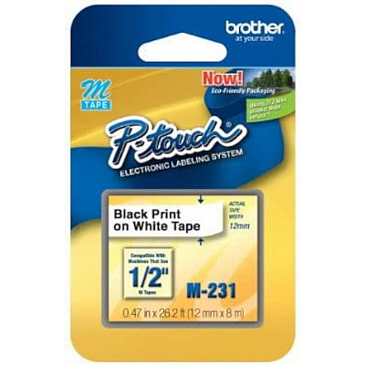 Brother P-touch Nonlaminated M Series Tape Cartridge (BRTM231)