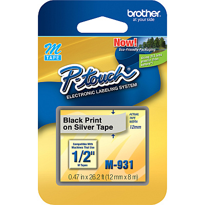 Brother P-touch Nonlaminated M Series Tape Cartridge (BRTM931)