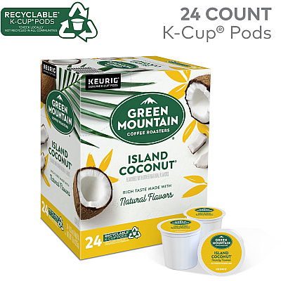 Green Mountain Coffee Roasters K-Cup Island Coconut Coffee (GMT6720)