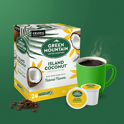 Green Mountain Coffee Roasters K-Cup Island Coconut Coffee (GMT6720)