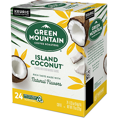 Green Mountain Coffee Roasters K-Cup Island Coconut Coffee (GMT6720)