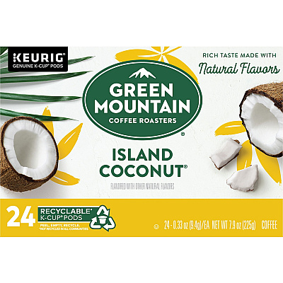 Green Mountain Coffee Roasters K-Cup Island Coconut Coffee (GMT6720)