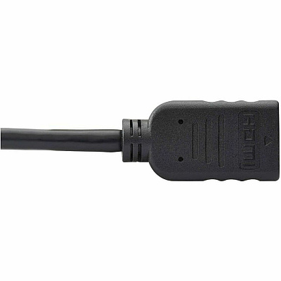 Eaton Tripp Lite Series DisplayPort to HDMI Video Adapter Video Converter (M/F), HDCP, Black, 6 in. (15 cm) (P136000)