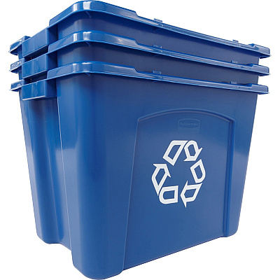Rubbermaid Commercial 14-gallon Recycling Box (RCP571473BE)