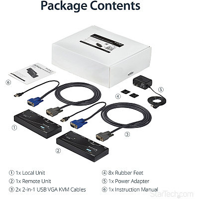 StarTech Usb Vga Kvm Console Extender Over Cat5 (SV565UTPU)