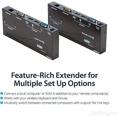 StarTech Usb Vga Kvm Console Extender Over Cat5 (SV565UTPU)