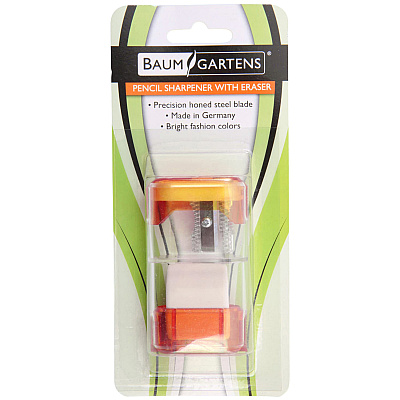 Baumgartens Single-Hole Trap Door Pencil Sharpener with Eraser (BAU19550)