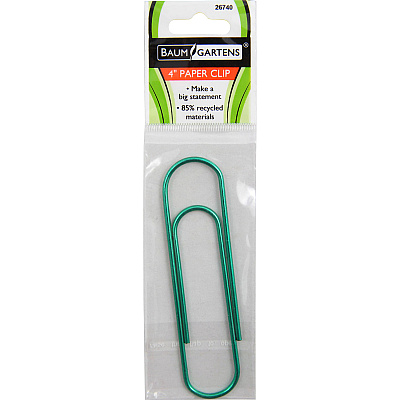 Baumgartens Jumbo Metallic Paper Clips (BAU26740)