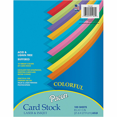 Pacon Colorful Card Stock Sheets (PAC101169)
