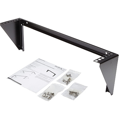 StarTech 2u Vertical Wall Mount Patch Panel Bracket - Steel Rack Mount Bracket W/hardware For 19in Network, Server And Data Equipment - Taa (RK219WALLV)