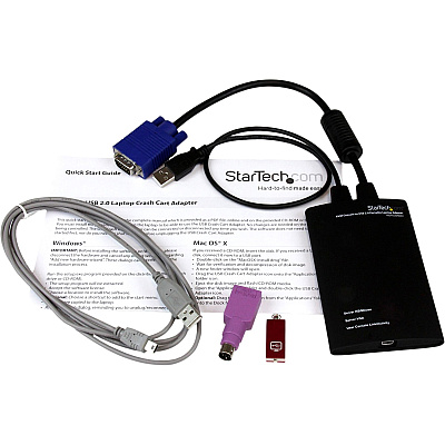 StarTech Kvm Console To Usb Laptop Crash Cart (NOTECONS01)