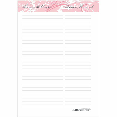 House of Doolittle BCA Pink Cover Monthly Wirebound Journal (5226)