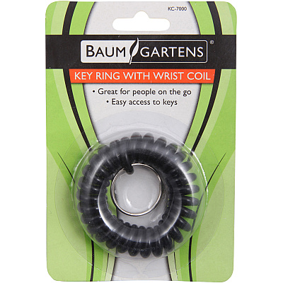 Baumgartens Plastic Wrist Coil Key Chains (BAUKC7000)
