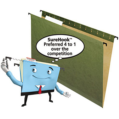 Pendaflex SureHook 1/5 Tab Cut Legal Recycled Hanging Folder (PFX615315)