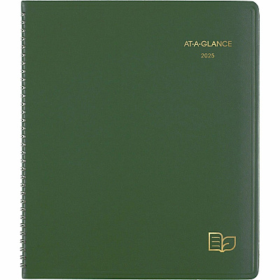 AT-A-GLANCE Recycled Monthly Planner, 11 x 9, Green Cover, 13-Month: Jan 2026 to Jan 2027 (70260G60)