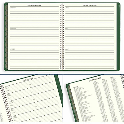 AT-A-GLANCE Recycled Monthly Planner, 11 x 9, Green Cover, 13-Month: Jan 2026 to Jan 2027 (70260G60)