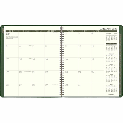 AT-A-GLANCE Recycled Monthly Planner, 11 x 9, Green Cover, 13-Month: Jan 2026 to Jan 2027 (70260G60)