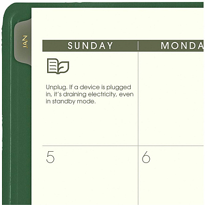 AT-A-GLANCE Recycled Monthly Planner, 11 x 9, Green Cover, 13-Month: Jan 2026 to Jan 2027 (70260G60)