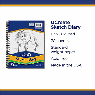 UCreate Art1st Sketch Diary - Letter (PAC4794)