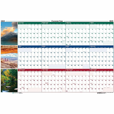 House of Doolittle Earthscapes Scenic Wipe-off Wall Planner (3931)
