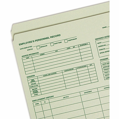 Smead Straight Tab Cut Letter Recycled Top Tab File Folder (SMD77000)