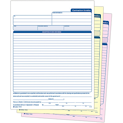 Adams Contractor's Invoice Book (ABFTC8122)