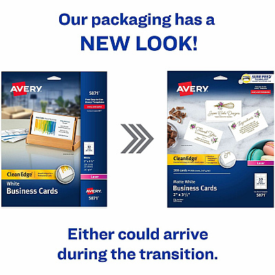 Avery Clean Edge Business Cards (5871)