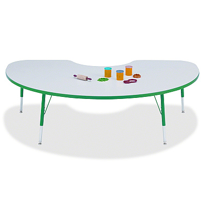 Berries Berries Elementary Gray Laminate Kidney Table (6423JCE119)