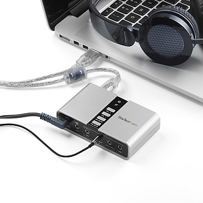 StarTech Usb Audio Adapter External Sound Card (ICUSBAUDIO7D)