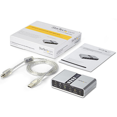 StarTech Usb Audio Adapter External Sound Card (ICUSBAUDIO7D)