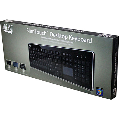 Adesso Slimtouch Usb Full Size Touchpad Keyboar (AKB440UB)