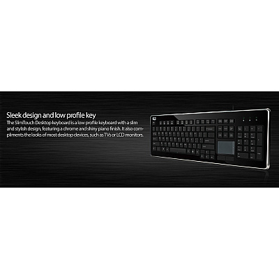 Adesso Slimtouch Usb Full Size Touchpad Keyboar (AKB440UB)