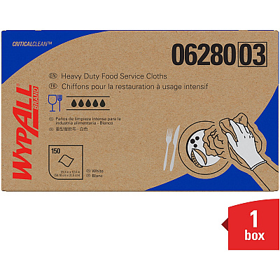 Wypall Critical Clean Ultra Duty Foodservice Cloths with Anti-Microbial Treatment (KCC06280)