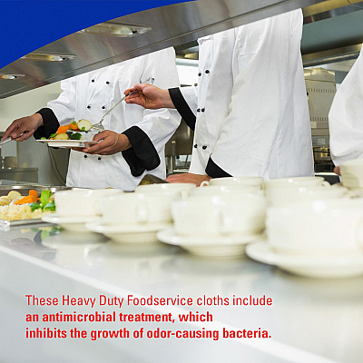 Wypall Critical Clean Ultra Duty Foodservice Cloths with Anti-Microbial Treatment (KCC06280)