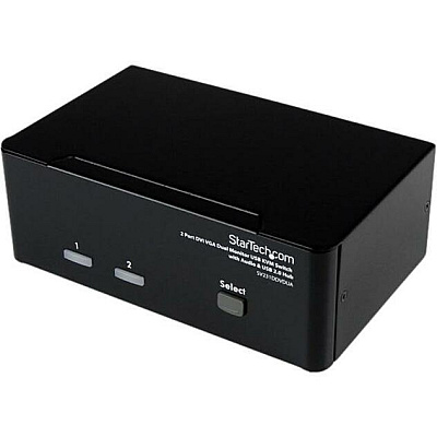 StarTech 2 Port Dvi Vga Dual Monitor Kvm Switch (SV231DDVDUA)