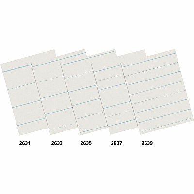 Pacon 2637 Skip-A-Line Newsprint Practice Paper