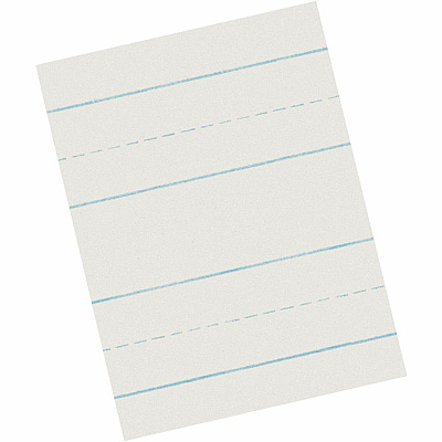 Pacon 2637 Skip-A-Line Newsprint Practice Paper