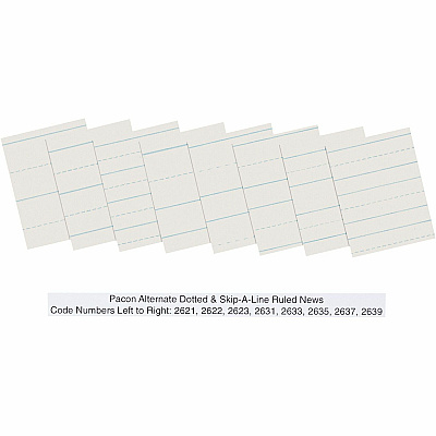 Pacon Skip - A - Line Ruled Newsprint - Letter (PAC2631)