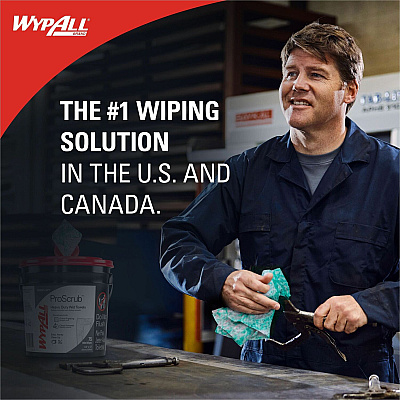 Wypall PowerClean ProScrub Heavy Duty Wet Towels (KCC91371CT)