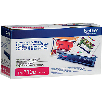 Brother Genuine TN210M Magenta Toner Cartridge.