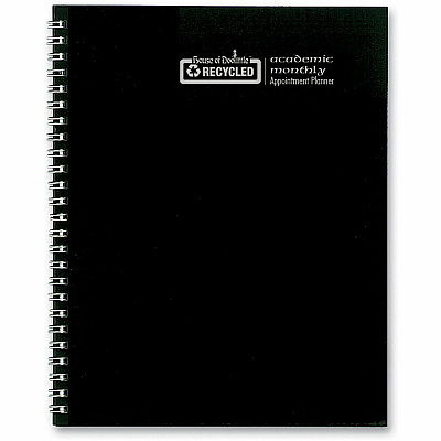 House of Doolittle Black Cover Academic Monthly Planner (26302)