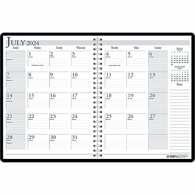 House of Doolittle Black Cover Academic Monthly Planner (26302)