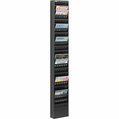 Safco 23-Pocket Steel Magazine Rack (SAF4322BL)