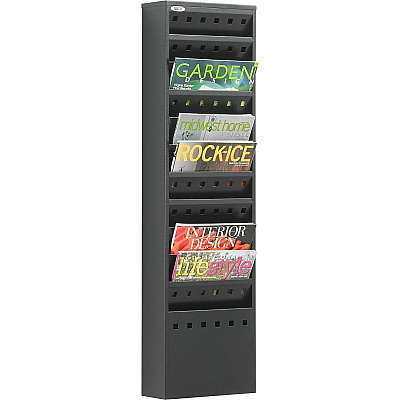 Safco 11-Pocket Steel Magazine Racks (SAF4321BL)